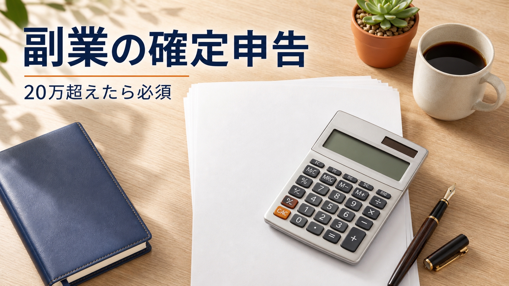副業で20万超えたら確定申告？税金で損しない手続きの全体像