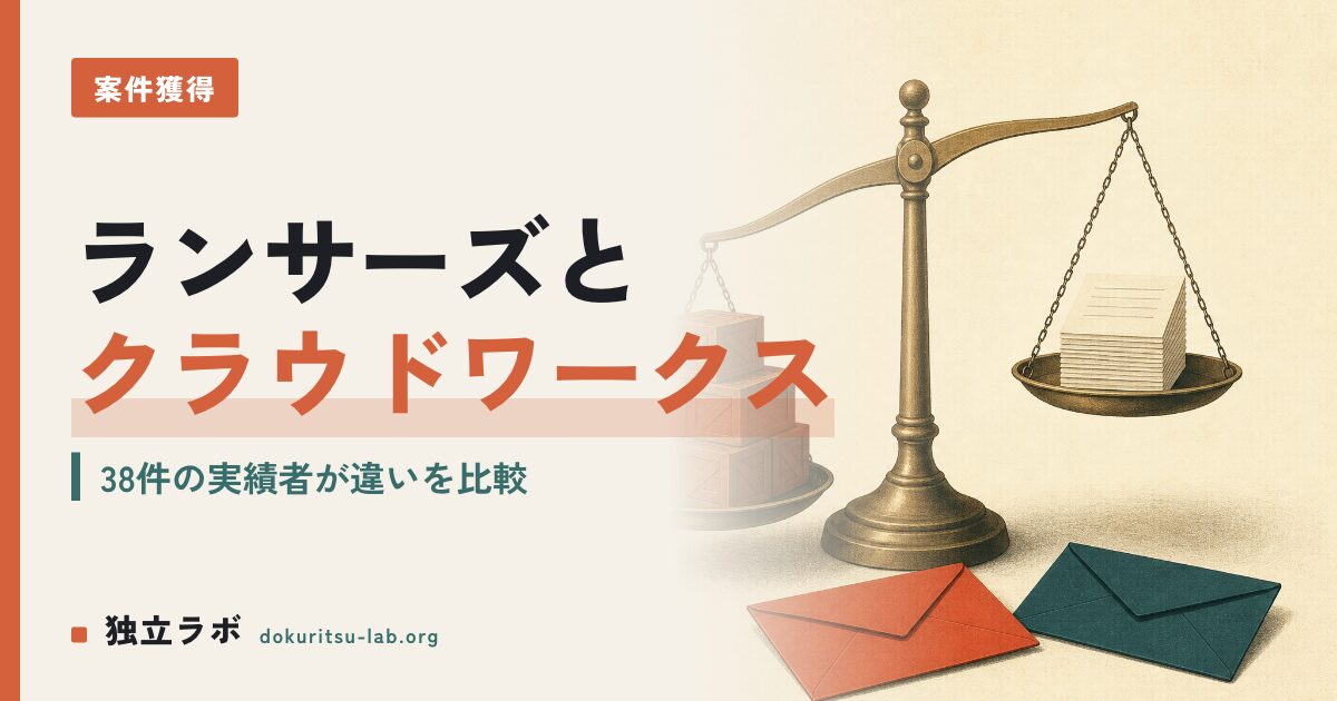 ランサーズとクラウドワークスを実際に使った筆者がリアル比較